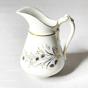 Vintage Charles Field Haviland Limoges Creamer Pitcher 6” Floral Print